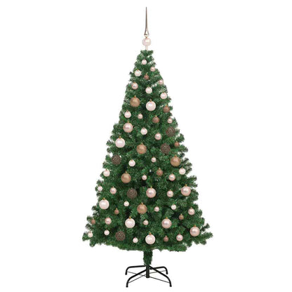 Künstlicher Weihnachtsbaum mit 300 LEDs mit Ständer Grün 180 cm