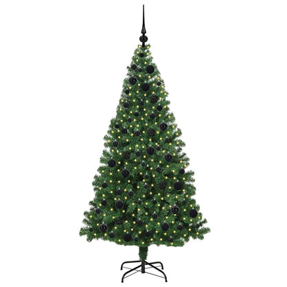 Künstlicher Weihnachtsbaum mit 300 LEDs mit Ständer Grün 180 cm