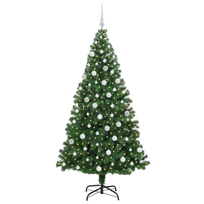 Künstlicher Weihnachtsbaum mit 300 LEDs mit Ständer Grün 180 cm