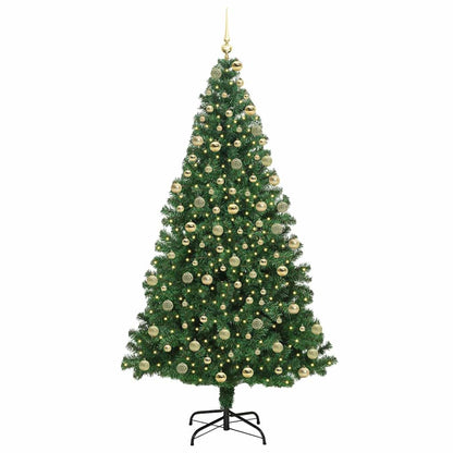 Künstlicher Weihnachtsbaum mit 300 LEDs mit Ständer Grün 180 cm