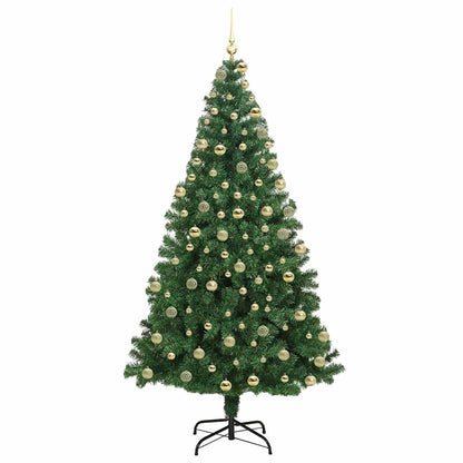 Künstlicher Weihnachtsbaum mit 300 LEDs mit Ständer Grün 180 cm