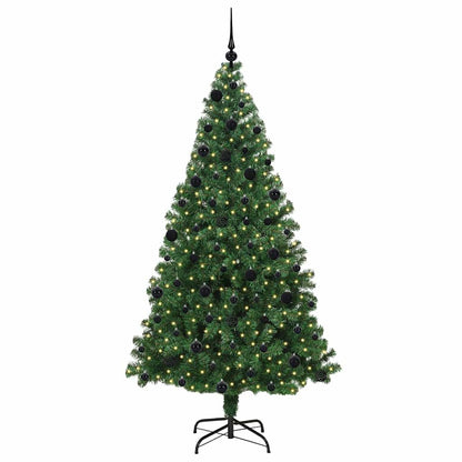 Künstlicher Weihnachtsbaum mit 300 LEDs mit Ständer Grün 210 cm