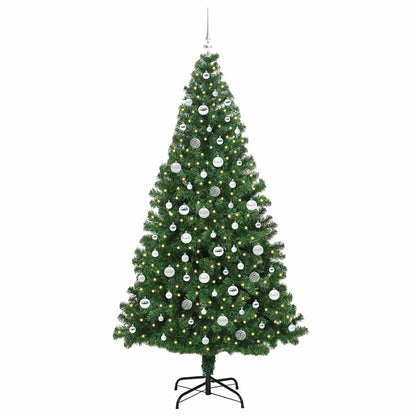 Künstlicher Weihnachtsbaum mit 300 LEDs mit Ständer Grün 210 cm