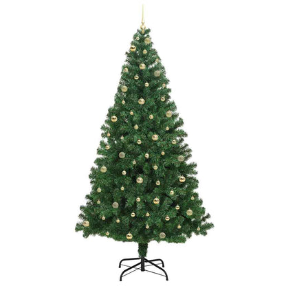 Künstlicher Weihnachtsbaum mit 300 LEDs mit Ständer Grün 240 cm