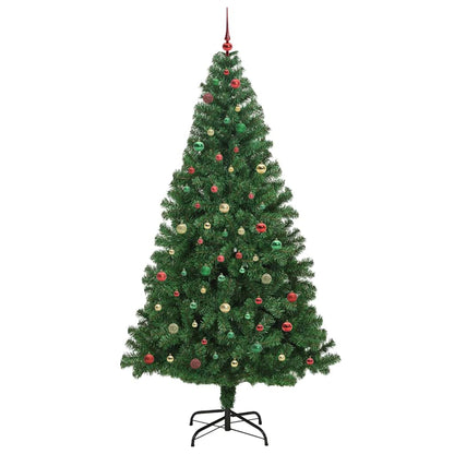 Künstlicher Weihnachtsbaum mit 300 LEDs mit Ständer Grün 240 cm