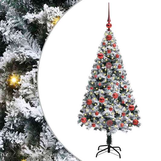Künstlicher Weihnachtsbaum mit 150 LEDs mit Ständer Grün 120 cm