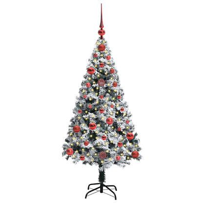 Künstlicher Weihnachtsbaum mit 150 LEDs mit Ständer Grün 120 cm