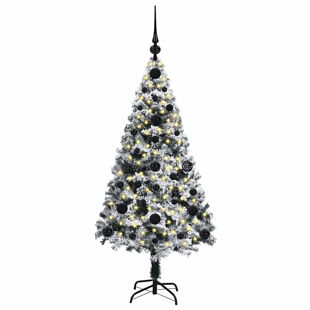 Künstlicher Weihnachtsbaum mit 150 LEDs mit Ständer Grün 120 cm