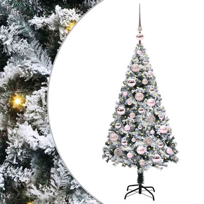 Künstlicher Weihnachtsbaum mit 150 LEDs mit Ständer Grün 120 cm