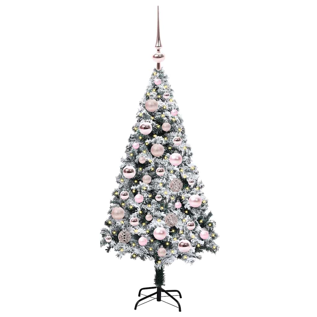 Künstlicher Weihnachtsbaum mit 150 LEDs mit Ständer Grün 120 cm
