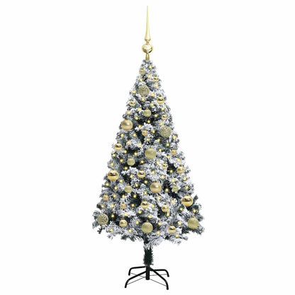 Künstlicher Weihnachtsbaum mit 150 LEDs mit Ständer Grün 120 cm