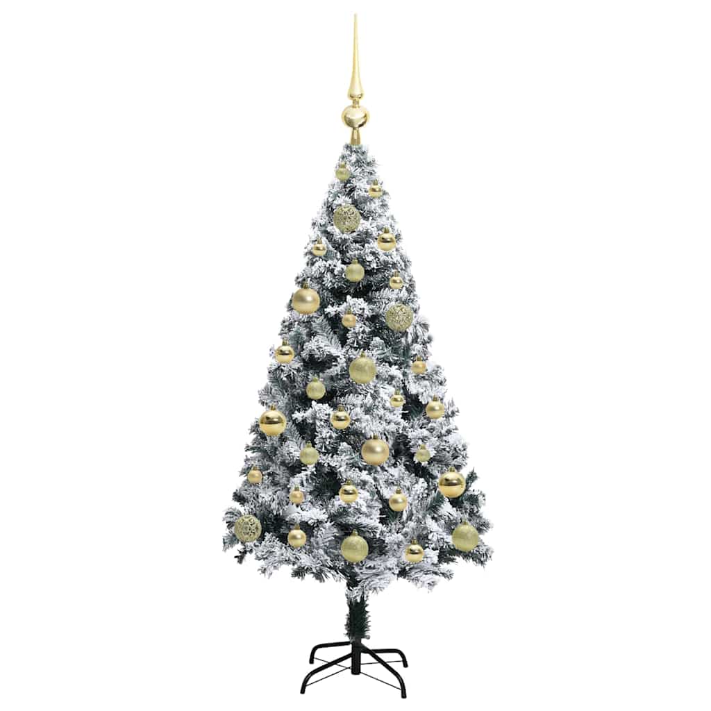 Künstlicher Weihnachtsbaum mit 150 LEDs mit Ständer Grün 120 cm