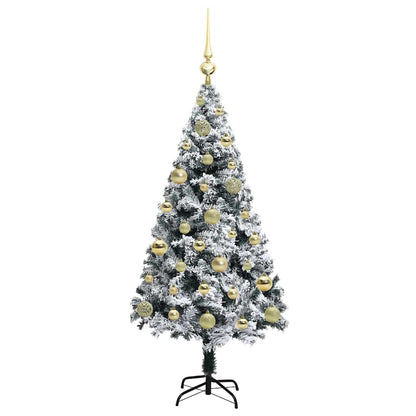 Künstlicher Weihnachtsbaum mit 150 LEDs mit Ständer Grün 120 cm