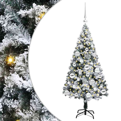 Künstlicher Weihnachtsbaum mit 150 LEDs mit Ständer Grün 120 cm