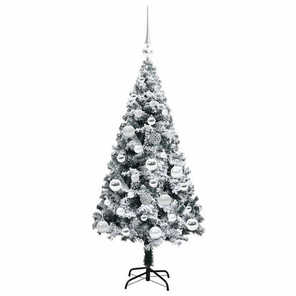 Künstlicher Weihnachtsbaum mit 150 LEDs mit Ständer Grün 120 cm