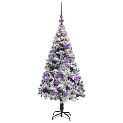 Künstlicher Weihnachtsbaum mit 150 LEDs mit Ständer Grün 120 cm