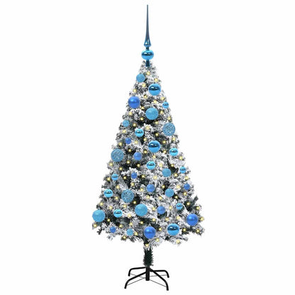 Künstlicher Weihnachtsbaum mit 150 LEDs mit Ständer Grün 120 cm