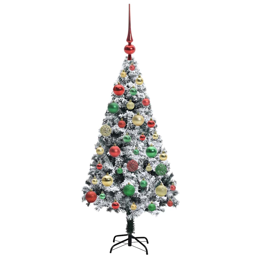 Künstlicher Weihnachtsbaum mit 150 LEDs mit Ständer Grün 120 cm