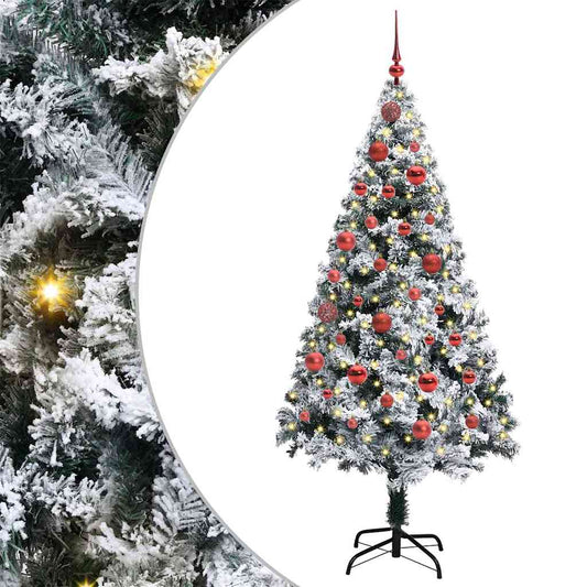Künstlicher Weihnachtsbaum mit 150 LEDs mit Ständer Grün 150 cm