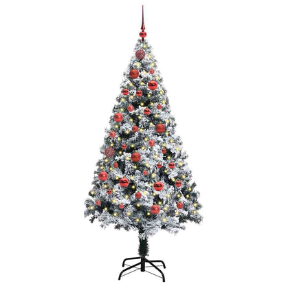 Künstlicher Weihnachtsbaum mit 150 LEDs mit Ständer Grün 150 cm