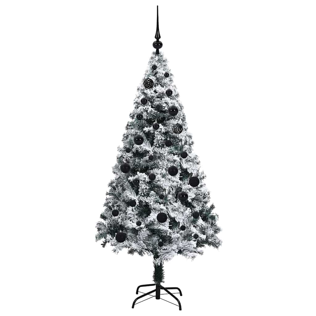 Künstlicher Weihnachtsbaum mit 150 LEDs mit Ständer Grün 150 cm