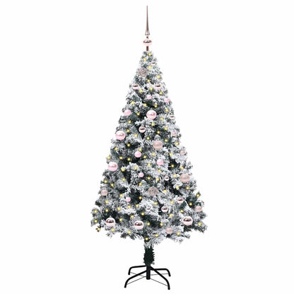 Künstlicher Weihnachtsbaum mit 150 LEDs mit Ständer Grün 150 cm