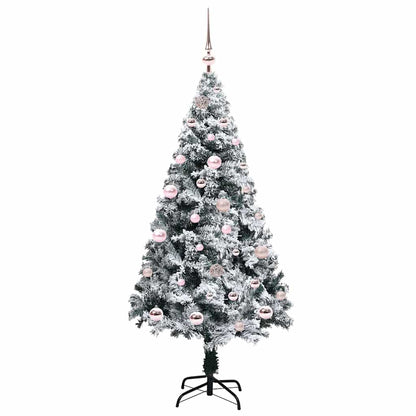 Künstlicher Weihnachtsbaum mit 150 LEDs mit Ständer Grün 150 cm