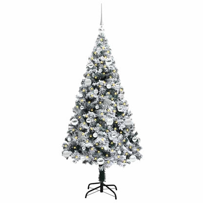 Künstlicher Weihnachtsbaum mit 150 LEDs mit Ständer Grün 150 cm