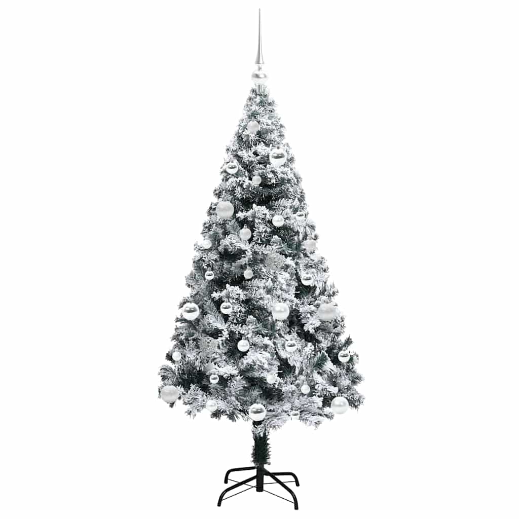 Künstlicher Weihnachtsbaum mit 150 LEDs mit Ständer Grün 150 cm