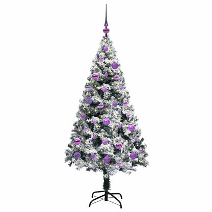 Künstlicher Weihnachtsbaum mit 150 LEDs mit Ständer Grün 150 cm