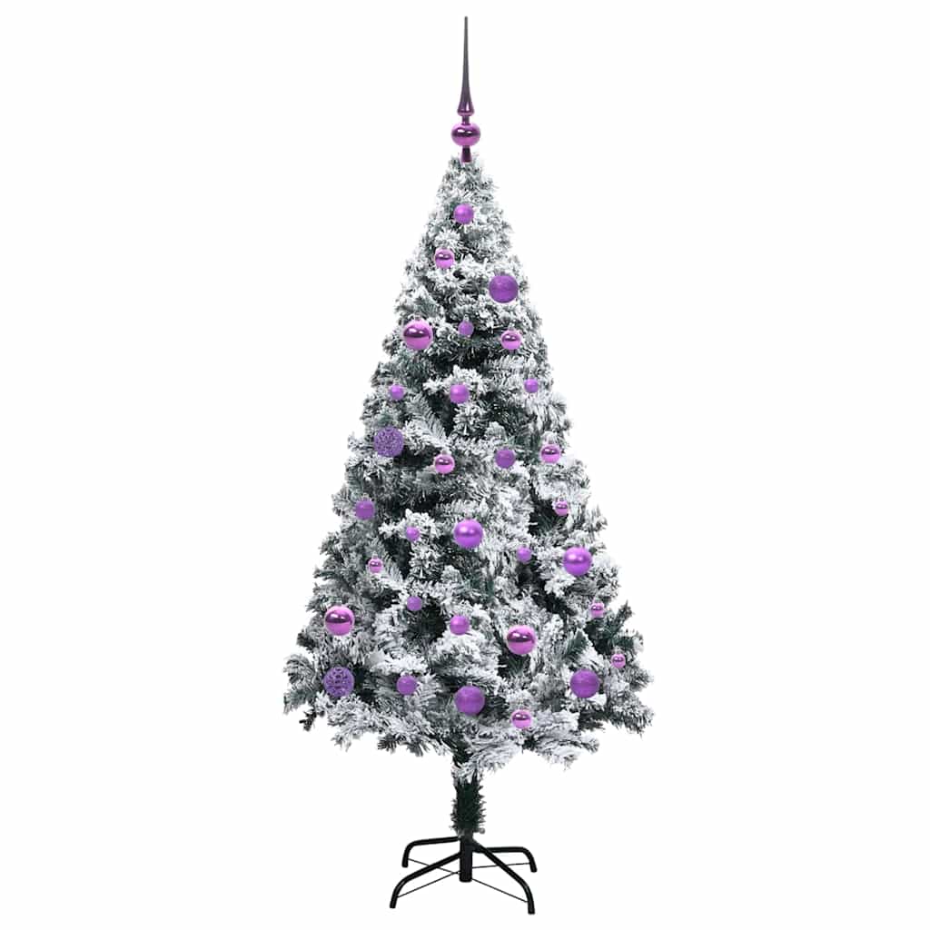 Künstlicher Weihnachtsbaum mit 150 LEDs mit Ständer Grün 150 cm