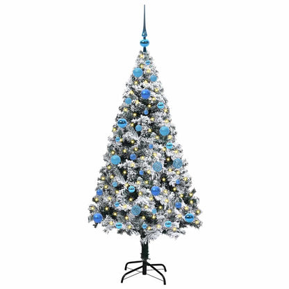 Künstlicher Weihnachtsbaum mit 150 LEDs mit Ständer Grün 150 cm