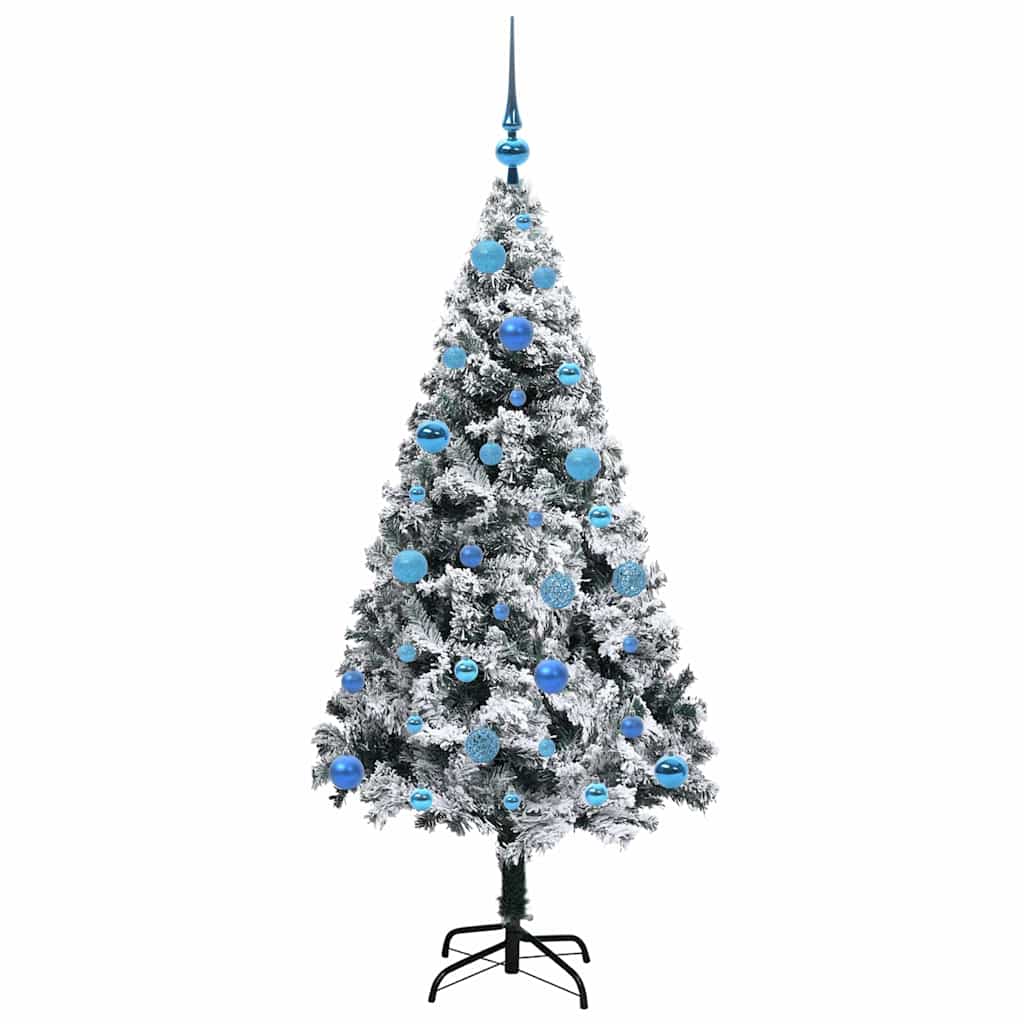 Künstlicher Weihnachtsbaum mit 150 LEDs mit Ständer Grün 150 cm