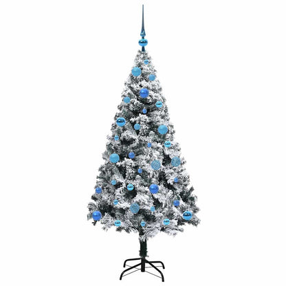 Künstlicher Weihnachtsbaum mit 150 LEDs mit Ständer Grün 150 cm