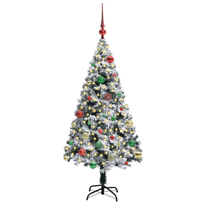 Künstlicher Weihnachtsbaum mit 150 LEDs mit Ständer Grün 150 cm
