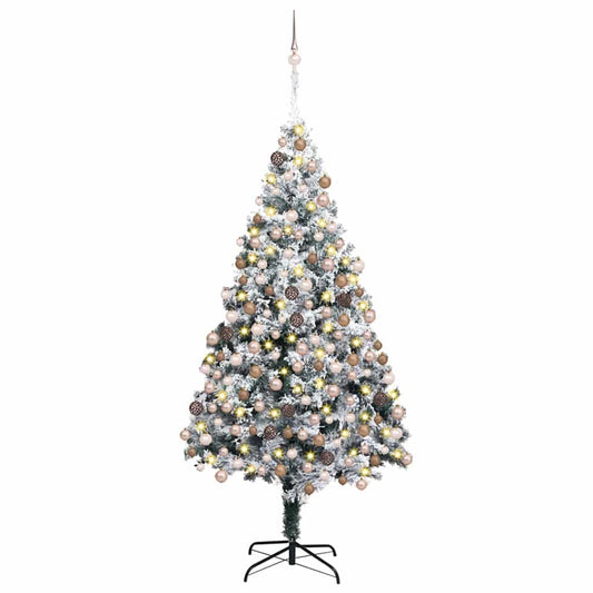 Künstlicher Weihnachtsbaum mit 300 LEDs mit Ständer Grün 180 cm