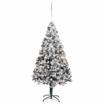Künstlicher Weihnachtsbaum mit 300 LEDs mit Ständer Grün 180 cm