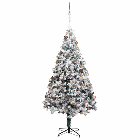 Künstlicher Weihnachtsbaum mit 300 LEDs mit Ständer Grün 180 cm
