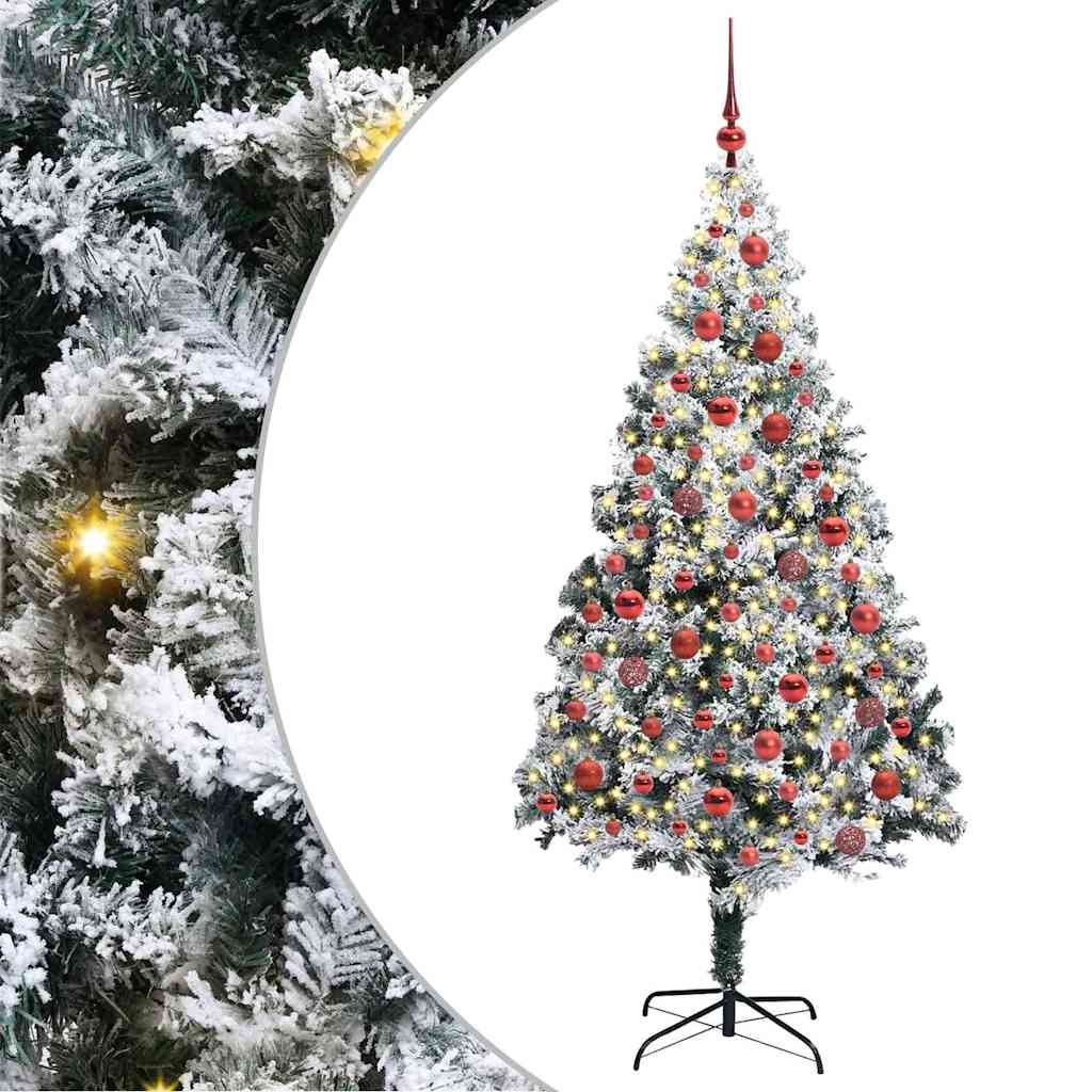 Künstlicher Weihnachtsbaum mit 300 LEDs mit Ständer Grün 180 cm