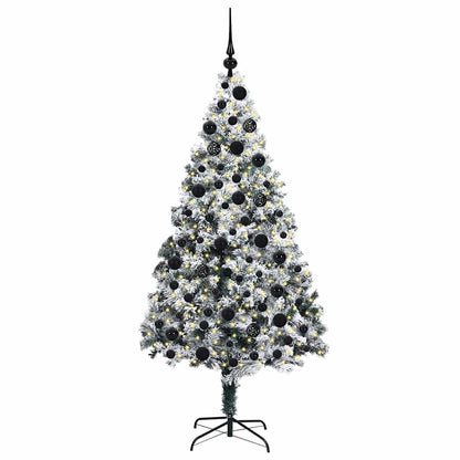 Künstlicher Weihnachtsbaum mit 300 LEDs mit Ständer Grün 180 cm