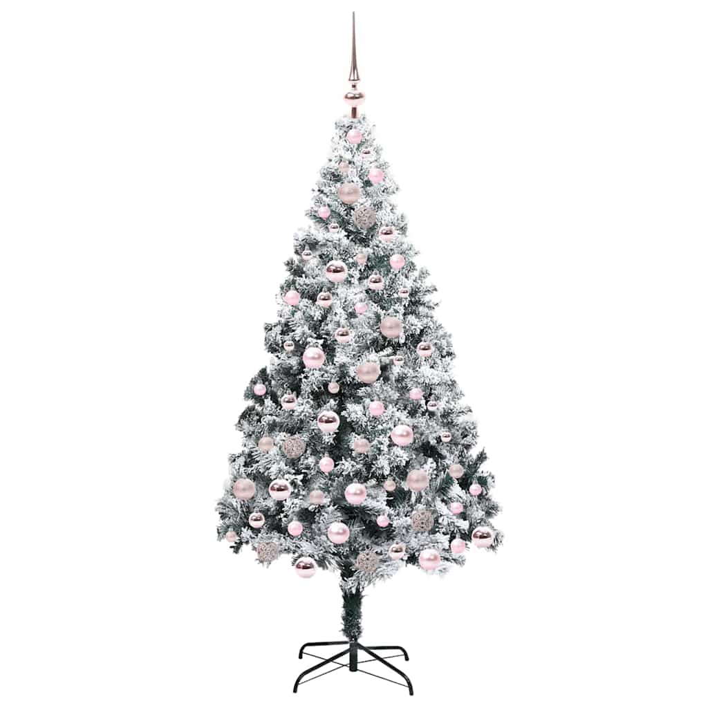 Künstlicher Weihnachtsbaum mit 300 LEDs mit Ständer Grün 180 cm