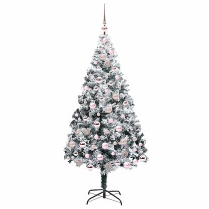 Künstlicher Weihnachtsbaum mit 300 LEDs mit Ständer Grün 180 cm