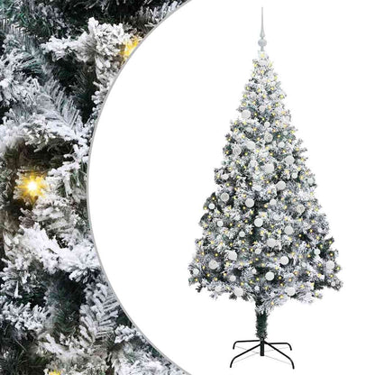Künstlicher Weihnachtsbaum mit 300 LEDs mit Ständer Grün 180 cm