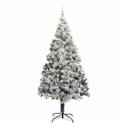Künstlicher Weihnachtsbaum mit 300 LEDs mit Ständer Grün 180 cm