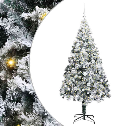 Künstlicher Weihnachtsbaum mit 300 LEDs mit Ständer Grün 180 cm