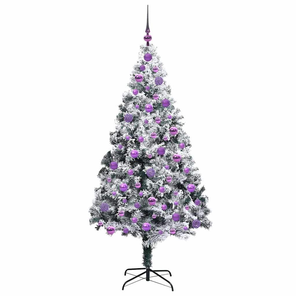 Künstlicher Weihnachtsbaum mit 300 LEDs mit Ständer Grün 180 cm