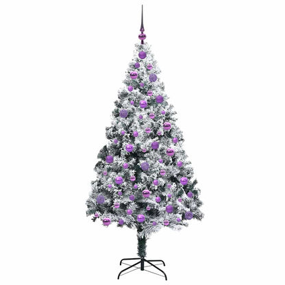 Künstlicher Weihnachtsbaum mit 300 LEDs mit Ständer Grün 180 cm