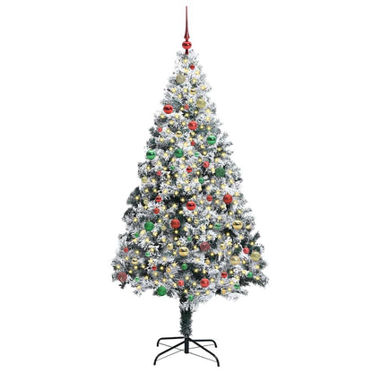 Künstlicher Weihnachtsbaum mit 300 LEDs mit Ständer Grün 180 cm