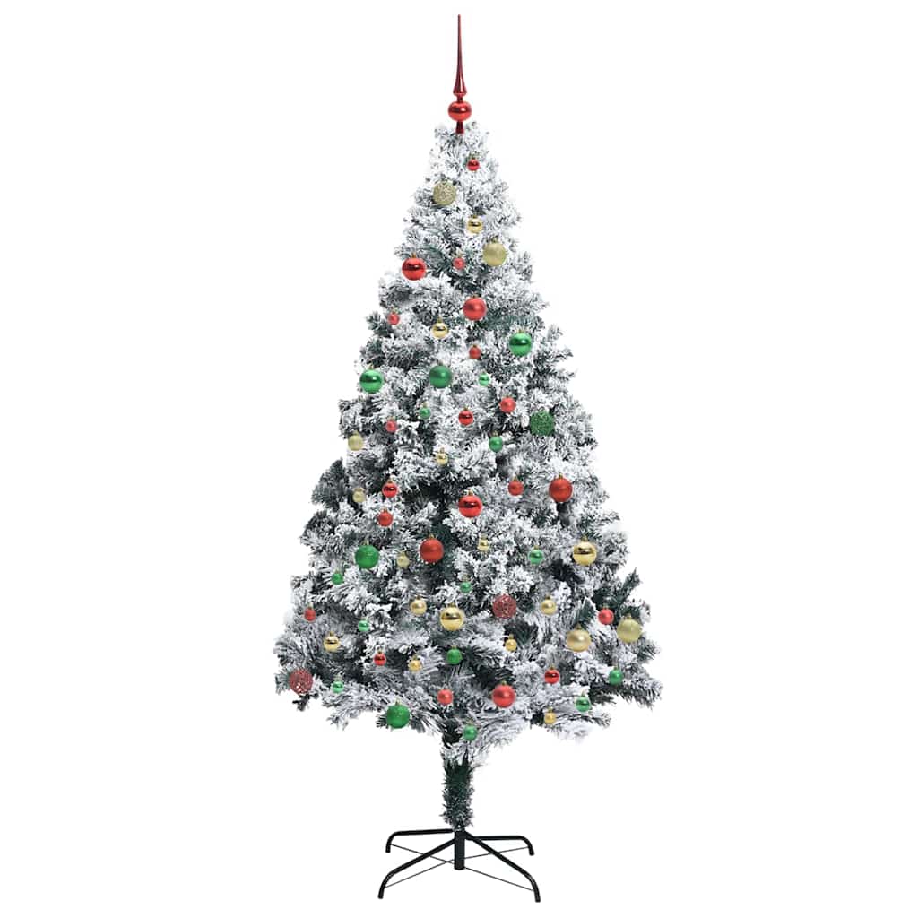 Künstlicher Weihnachtsbaum mit 300 LEDs mit Ständer Grün 180 cm