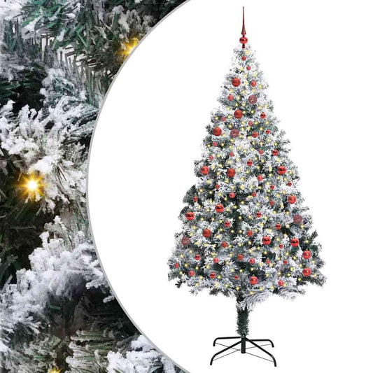 Künstlicher Weihnachtsbaum mit 300 LEDs mit Ständer Grün 210 cm